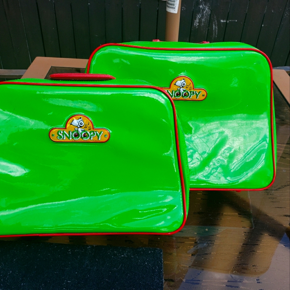Snoopy rare vintage luggage